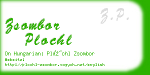 zsombor plochl business card